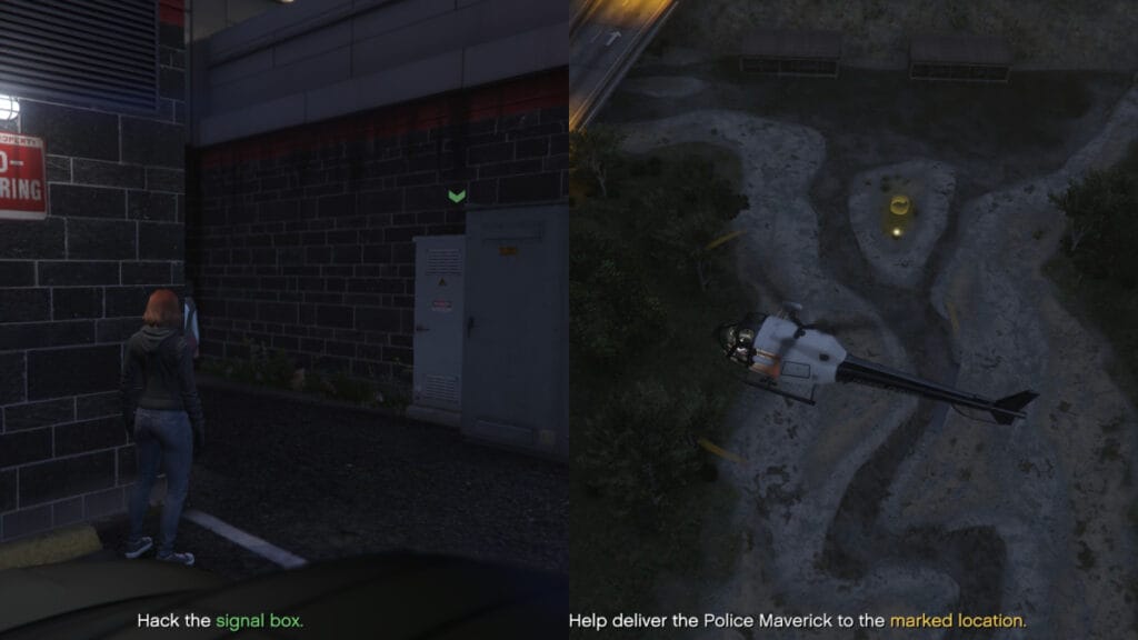 Gangbanger Robbery GTA Online Police Maverick