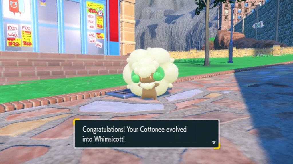 How To Get and Evolve Cottonee in Pokemon Scarlet and Violet: The Indigo Disk - Whimsicott The Indigo Disc