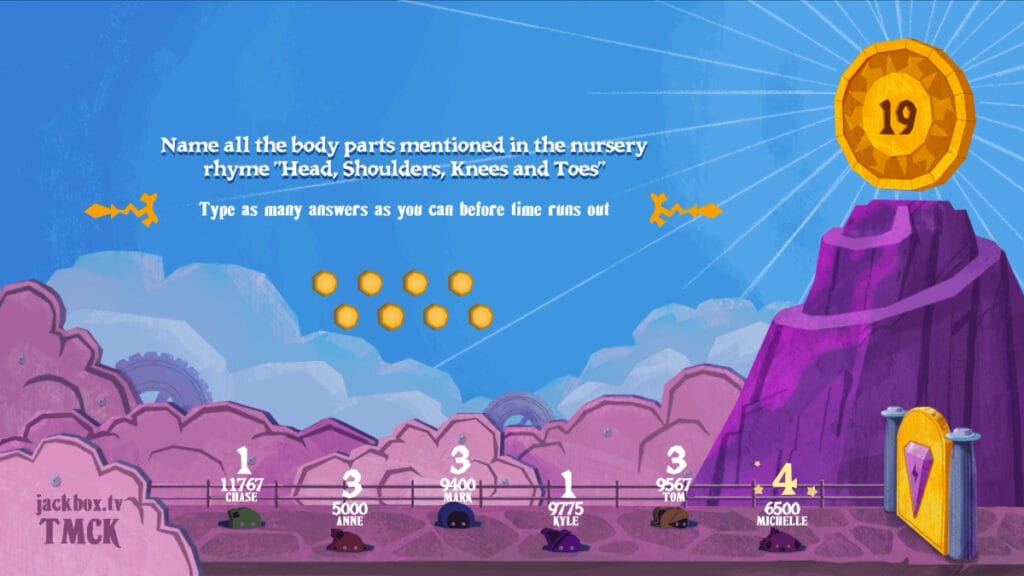 Players compete in Jackbox Party Pack 8, one of the most fun games you can play on Christmas