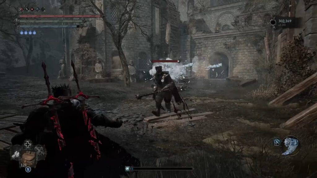 The Puncturing Hail spell in Lords of the Fallen, added during Season of Revelry