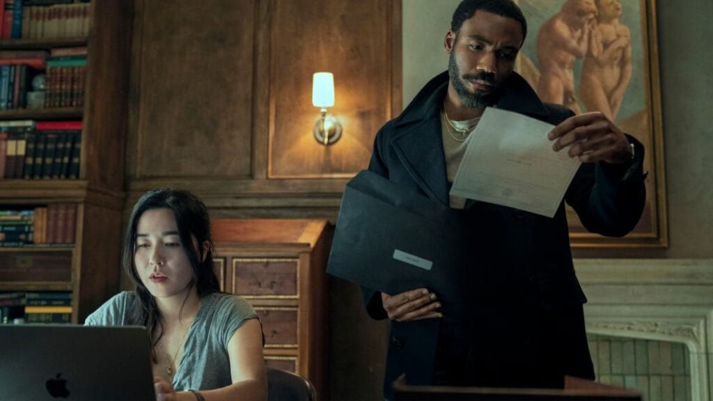 Donald Glover and Maya Erskine has spies in the Mr. and Mrs. Smith trailer