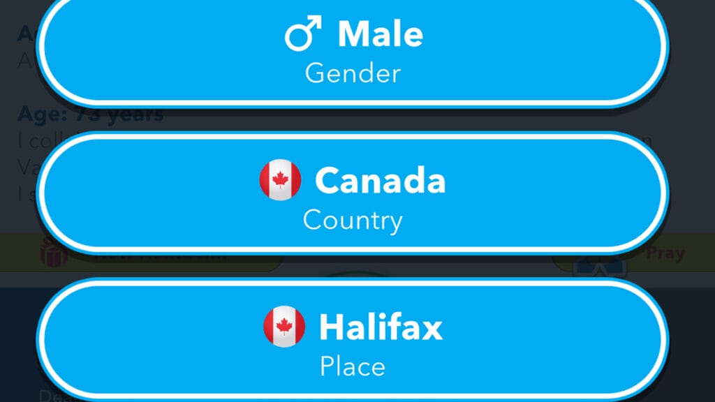 How To Be Born a Male in Nova Scotia in BitLife