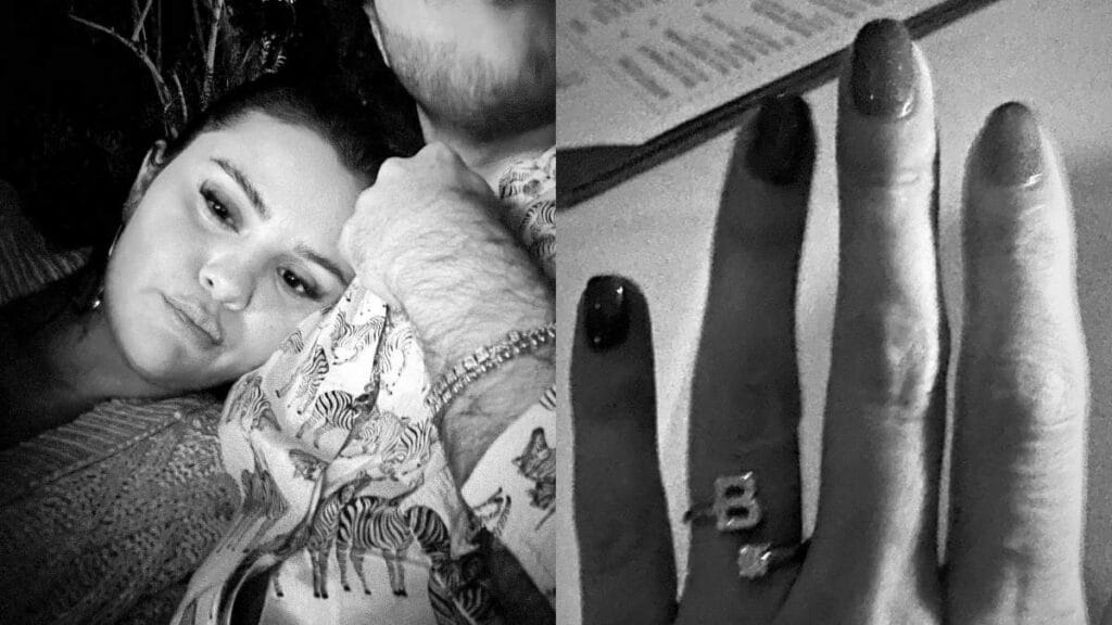 Selena Gomez's diamond ring appears to be dedicated to Benny Blanco