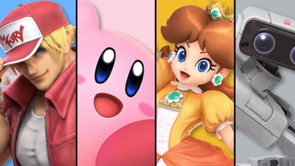 Several characters from Super Smash Bros. Ultimate, one of the most fun party games you can play this Christmas