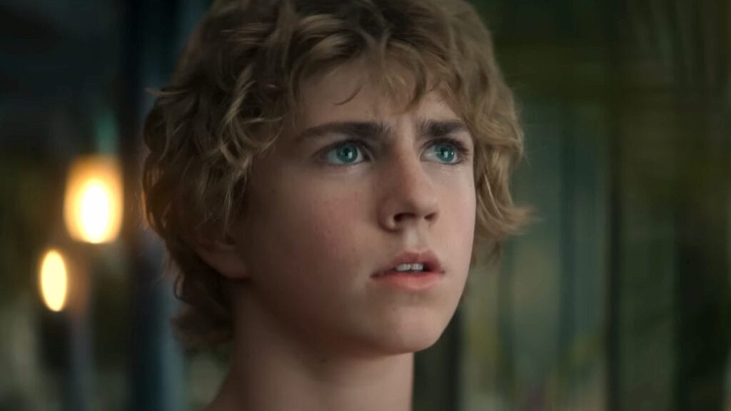 Walker Scobell as Percy Jackson in Percy Jackson and the Olympians.