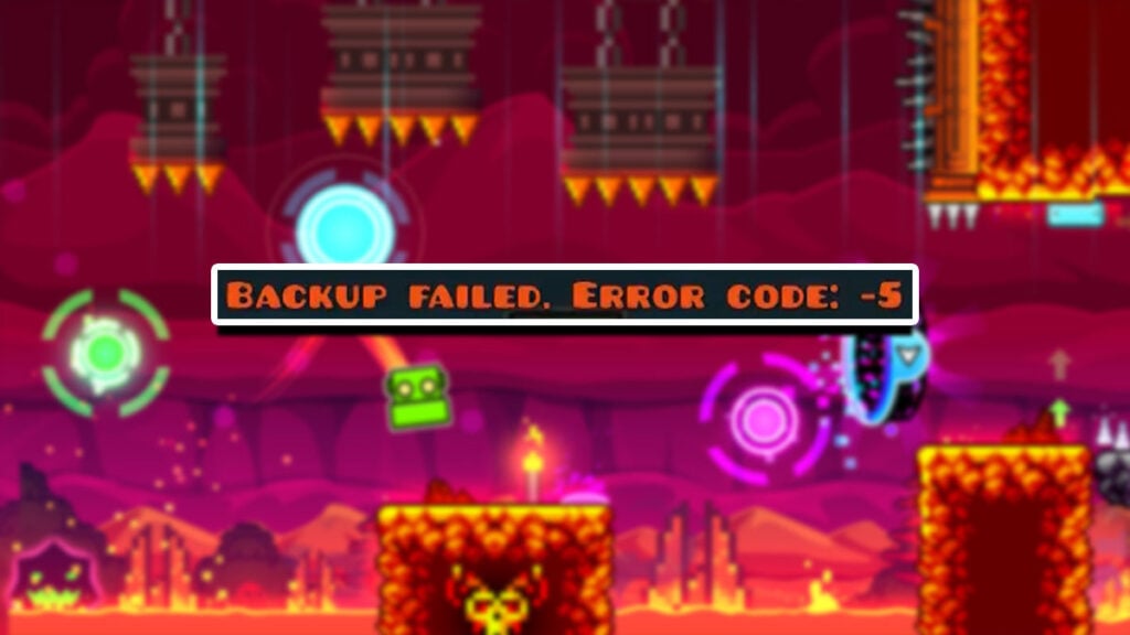 How To Fix Backup Failed in Geometry Dash
