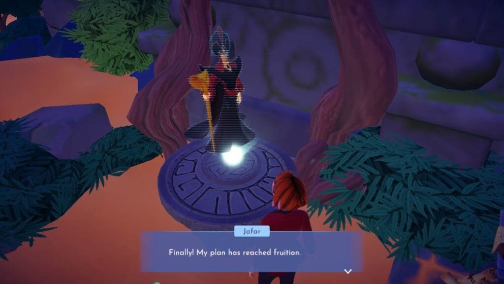 Talk to Jafar to complete "The Wild Tangle's Swarm" in Disney Dreamlight Valley
