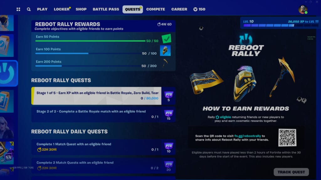 fortnite all reboot rally quests