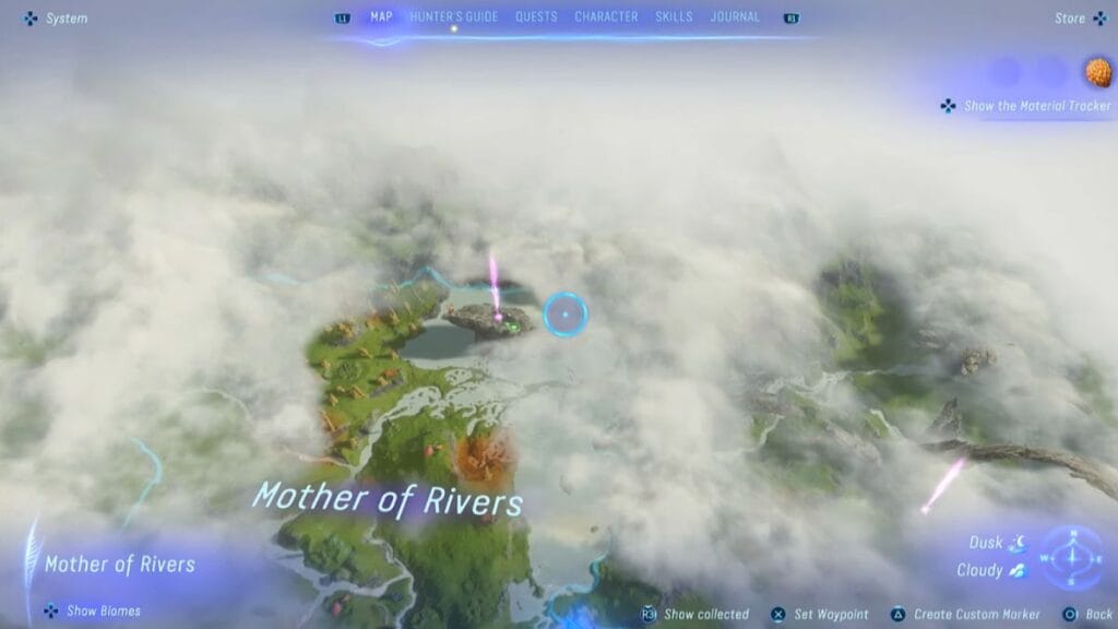 Avatar: Frontiers of Pandora - map