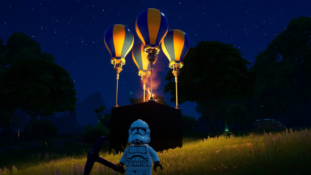 how to get balloons in lego fortnite to travel faster