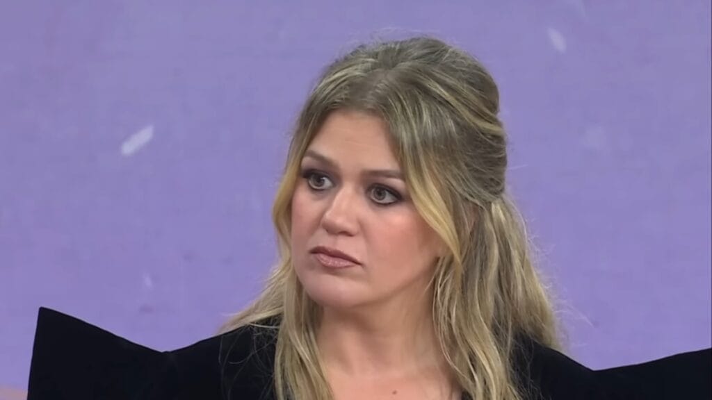 Kelly Clarkson during an interview.