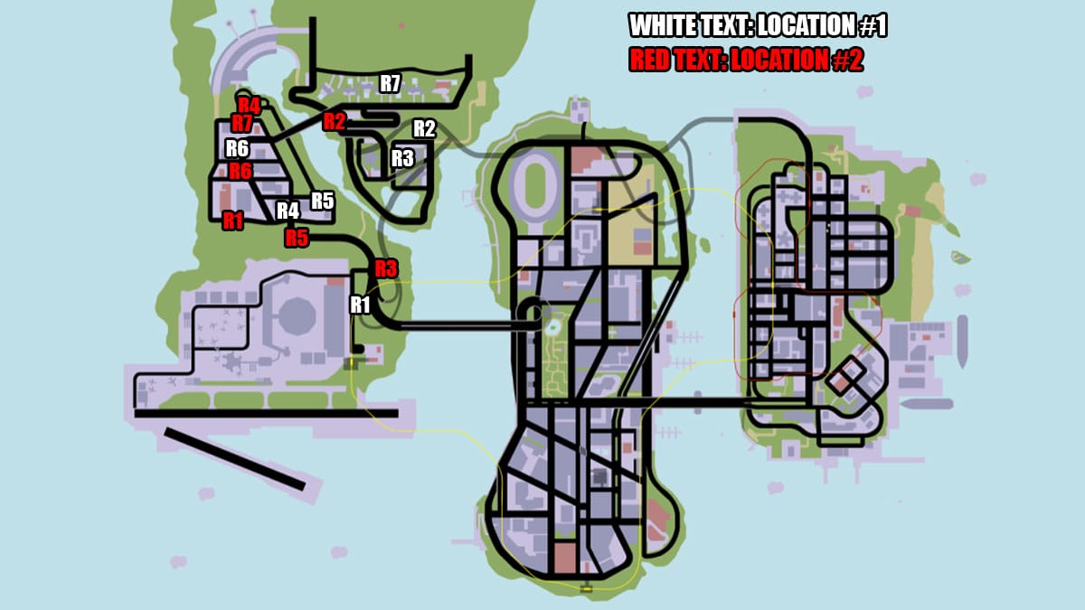 Grand Theft Auto 3 Rampages Map