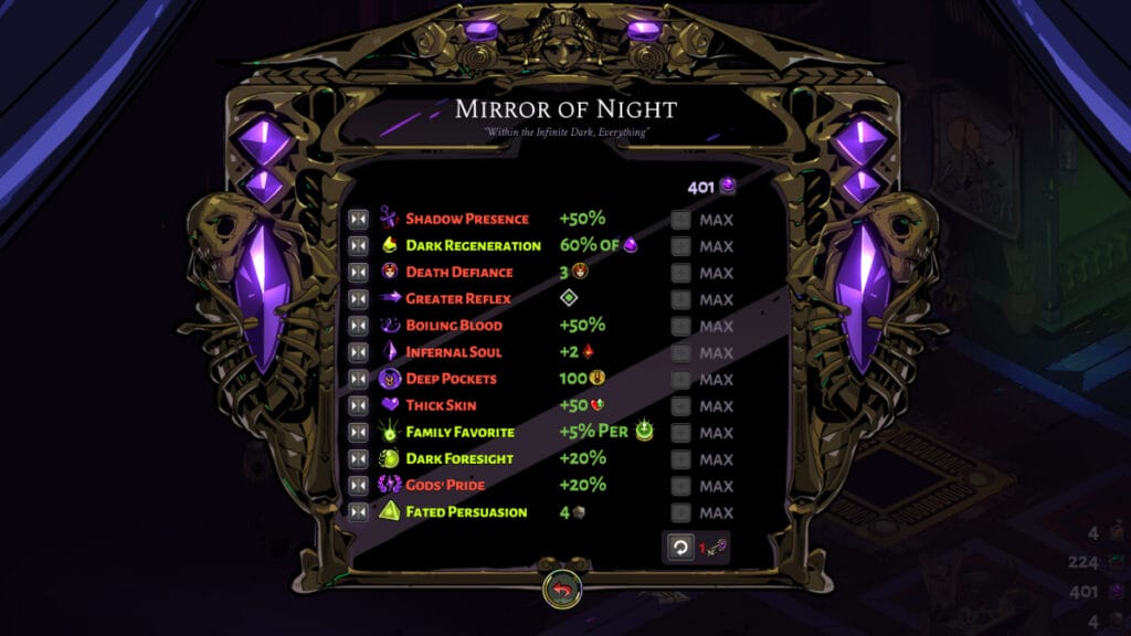10 Best Mirror of Night Upgrades in Hades
