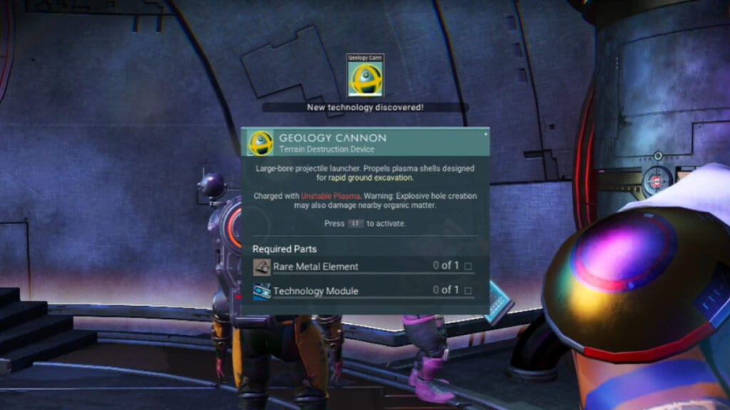 Geology Cannon - no man's sky best multi-tool