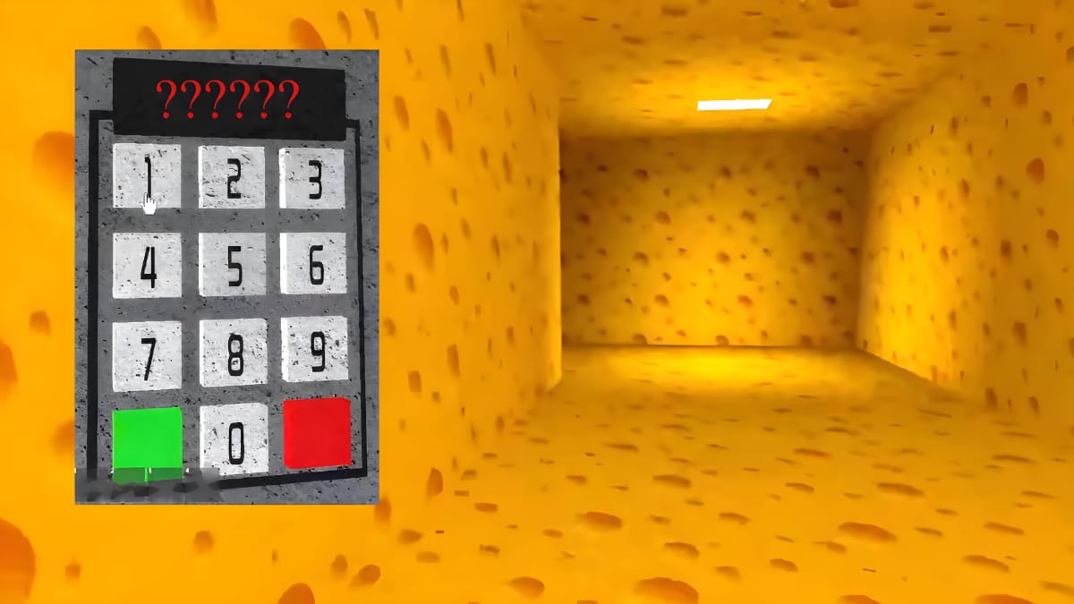 Cheese Escape Code Panel And Hallway 