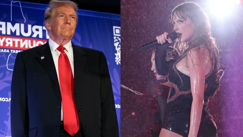Donald Trump and Taylor Swift photo merge