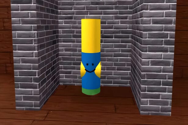The Noob Marker in its hiding place in Find the Markers Roblox