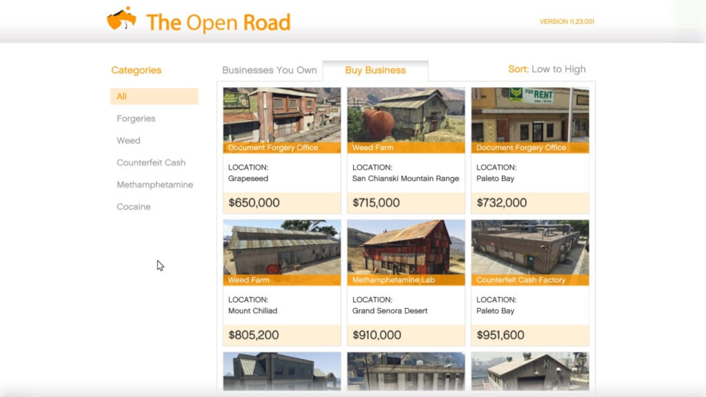 Open Road Website