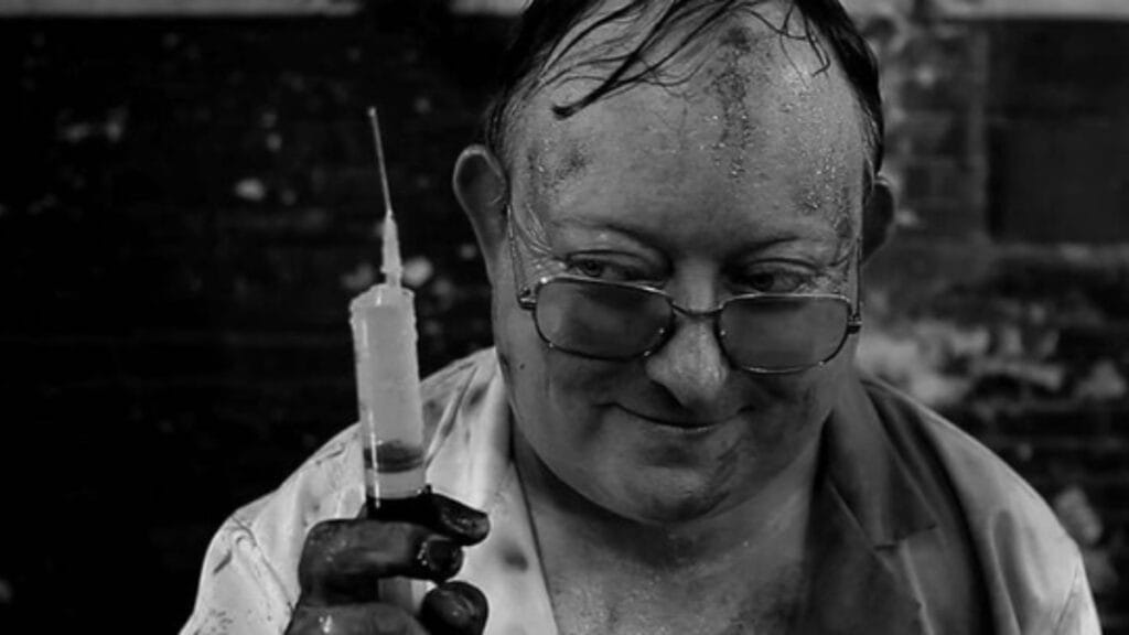 Laurence Harvey in The Human Centipede 2