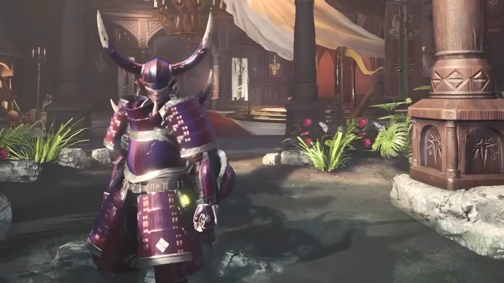 A player poses in their Rainbow Pigment armor in Monster Hunter: World