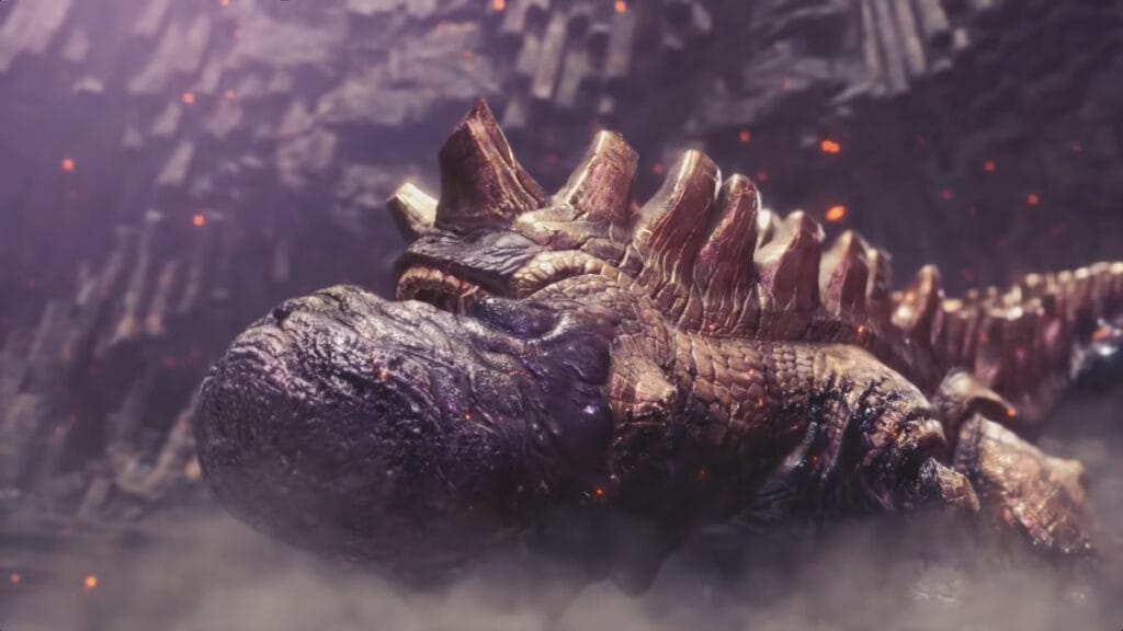 A Uragaan confronts the player in Monster Hunter: World