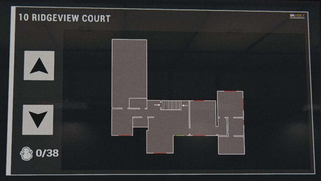 Map of 10 Ridgeview Court in Phasmophobia