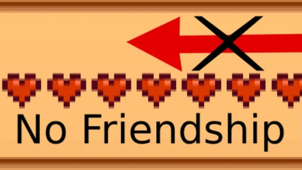 Filled friendship hearts in ConcernedApe's farming sim