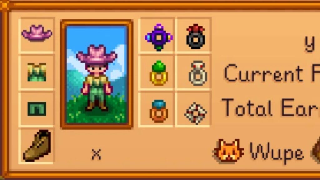 The Wear More Rings mod in Stardew Valley