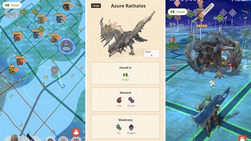 Monster Hunter Now: Where to Find Azure Rathalos