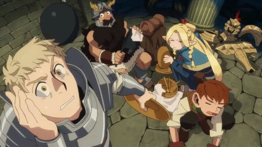 A shot from Delicious in Dungeon on Netflix