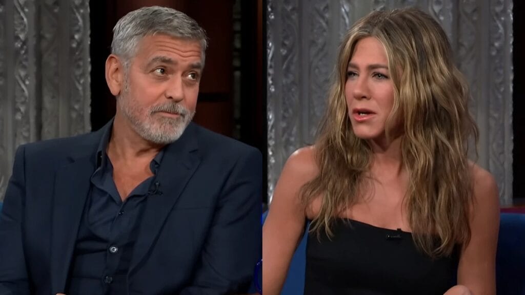 Jennifer Aniston and George Clooney.
