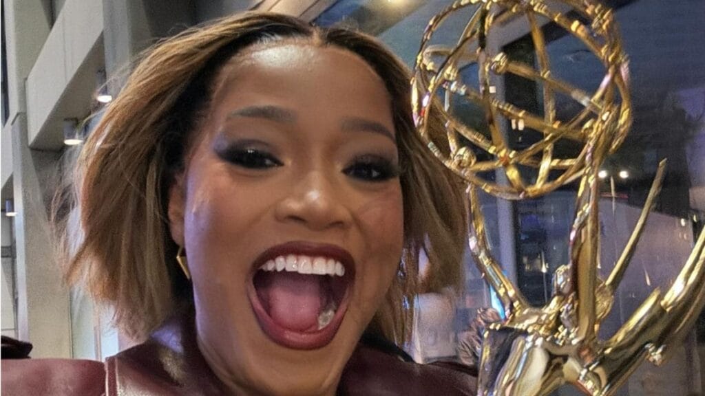 Keke Palmer becomes the first female game show host to win an Emmy in 15 years.