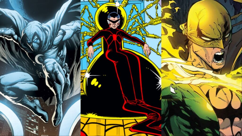 madame web moon knight iron fist marvel characters that need video games