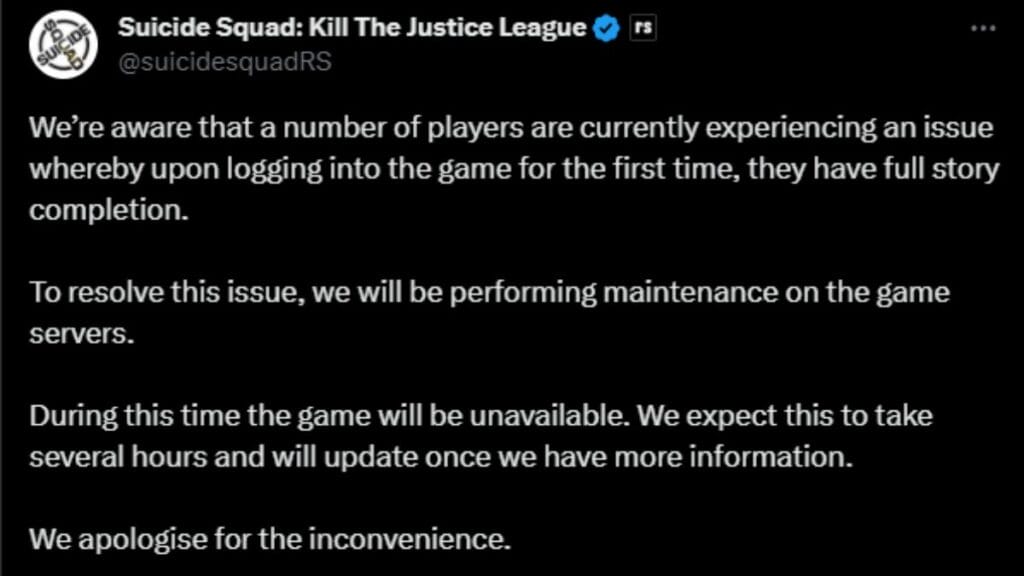 online servers for Suicide Squad Kill the Justice League 