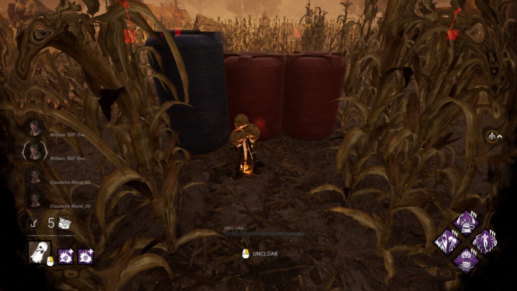 A Hex Totem glows amongst the corn