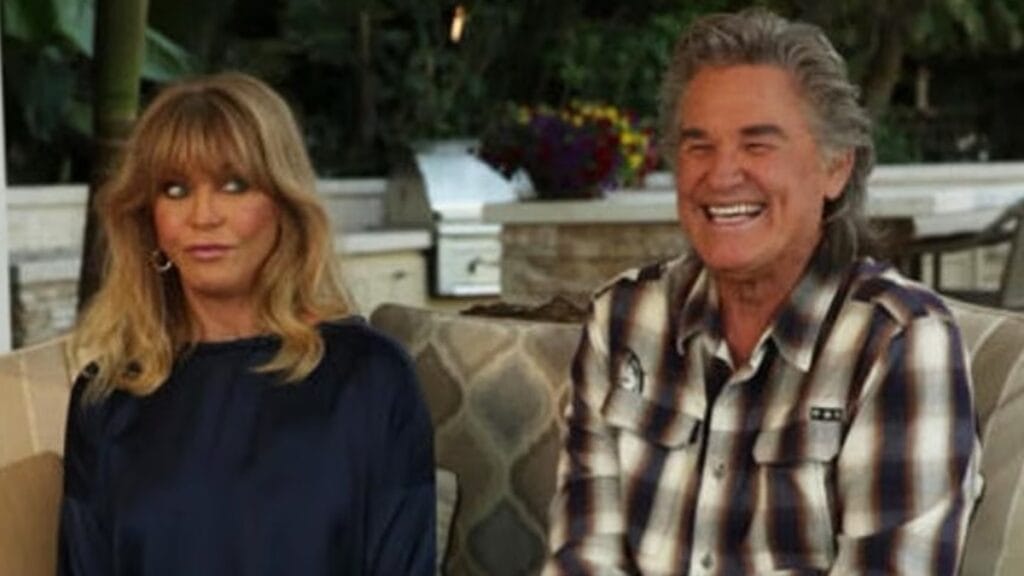 Goldie Hawn and Kurt Russell own the dog in the Budweiser Super Bowl ad