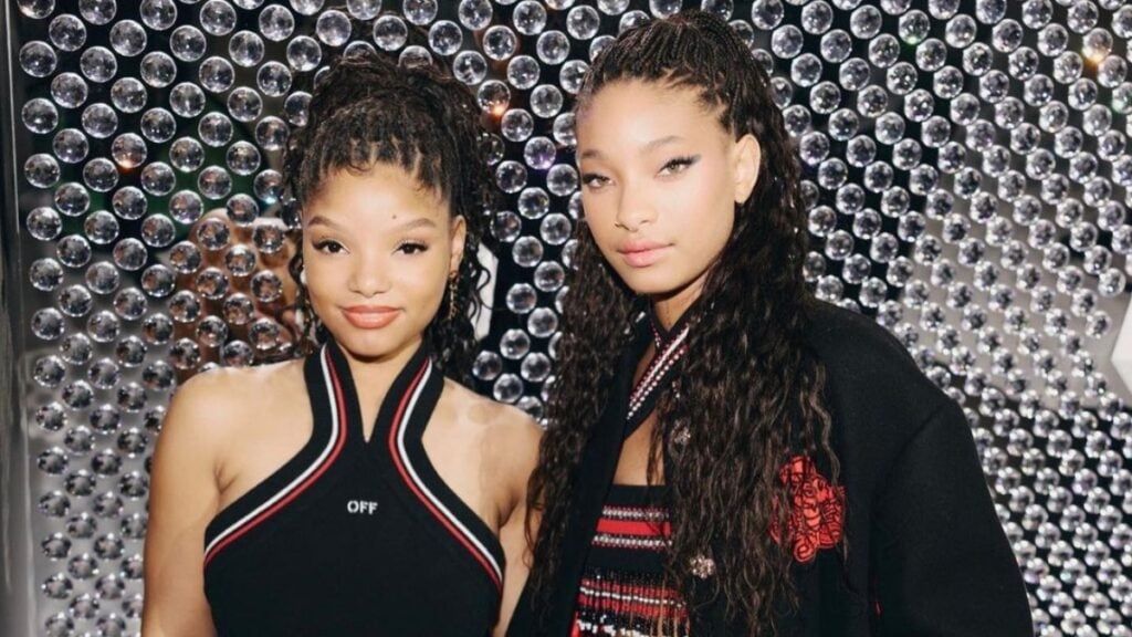 Halle bailey and Willow Smith at the paris Fashion Week.