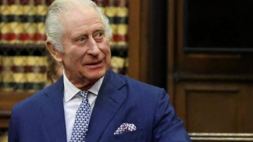 King Charles looking at something out of frame amid recent health news