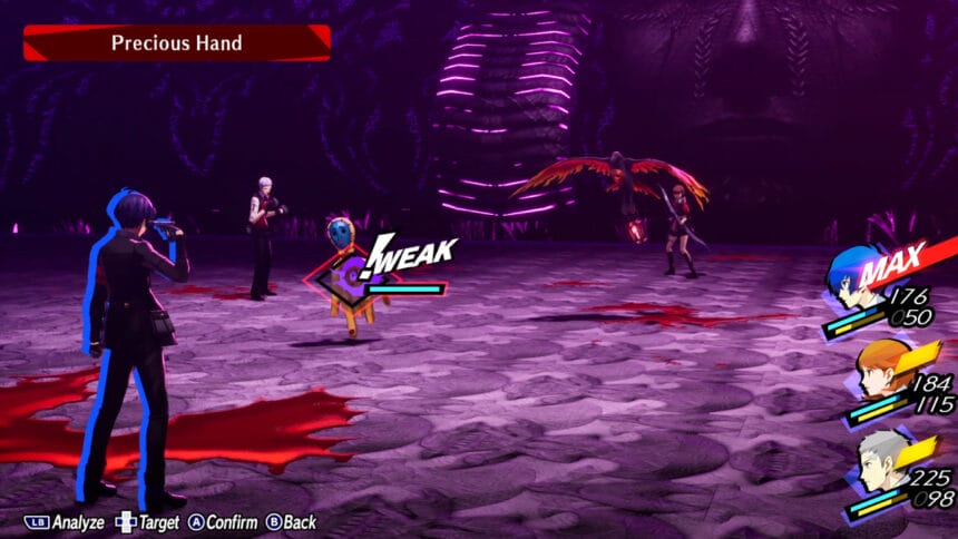 Precious Hand Weakness in Persona 3 Reload | The Nerd Stash