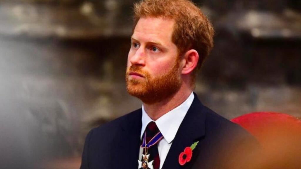 Prince Harry while still a working royal, prior to King Charles III coronation