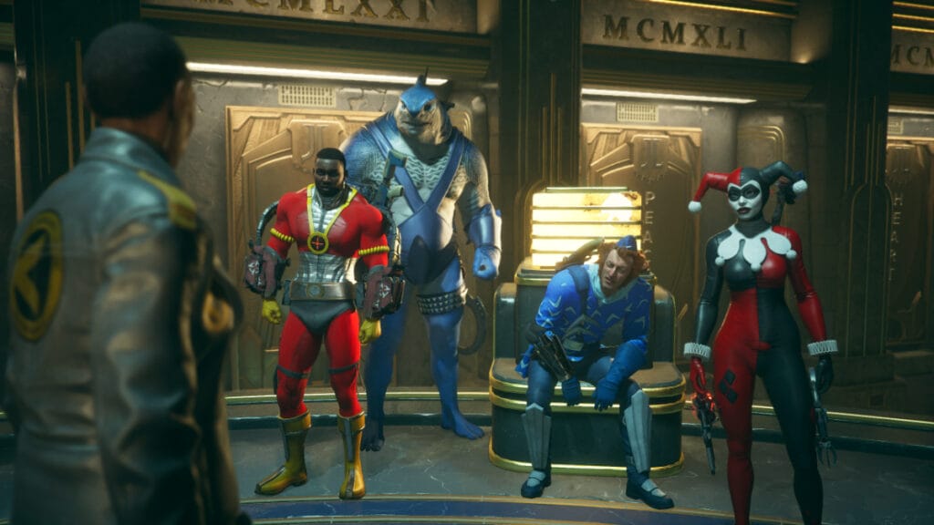 The Suicide Squad members in their classic comic costumes
