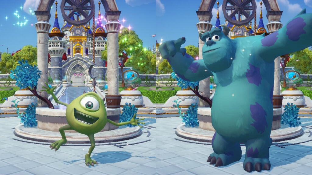 Complete the "Eye on the Prize" quest to unlock Mike and Sulley in Disney Dreamlight Valley