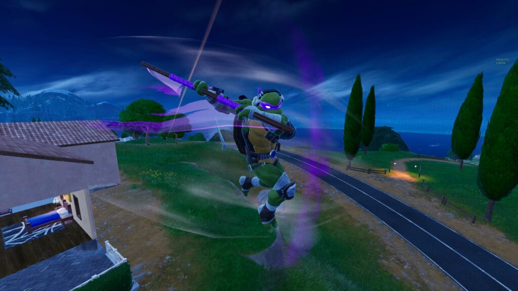 fortnite Dash using Ninja Turtle Weapons