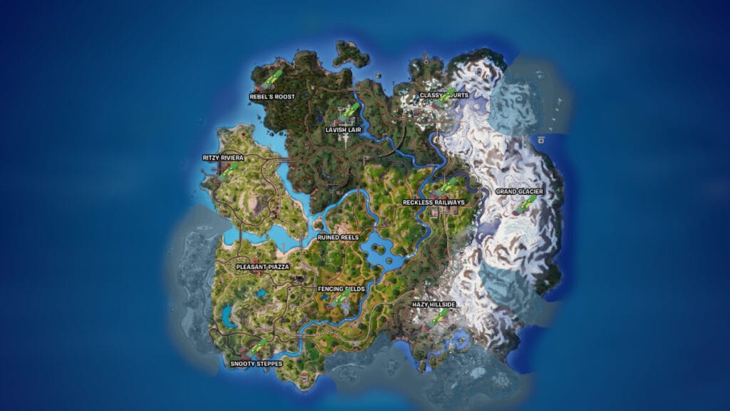 fortnite driftboard locations