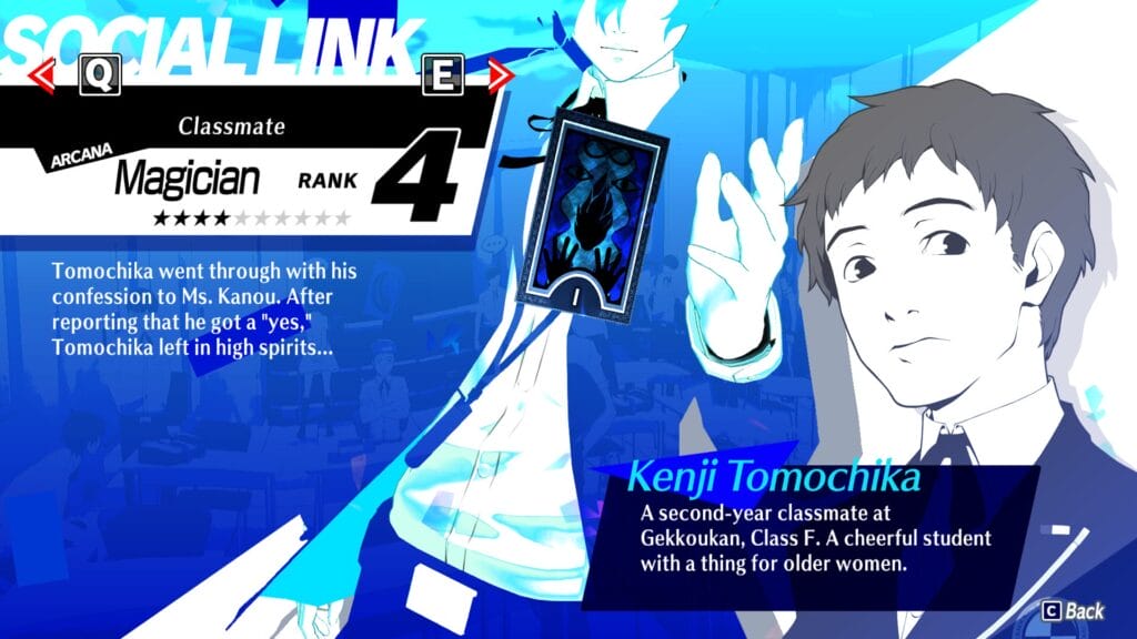Persona 3 reload kenji social link
