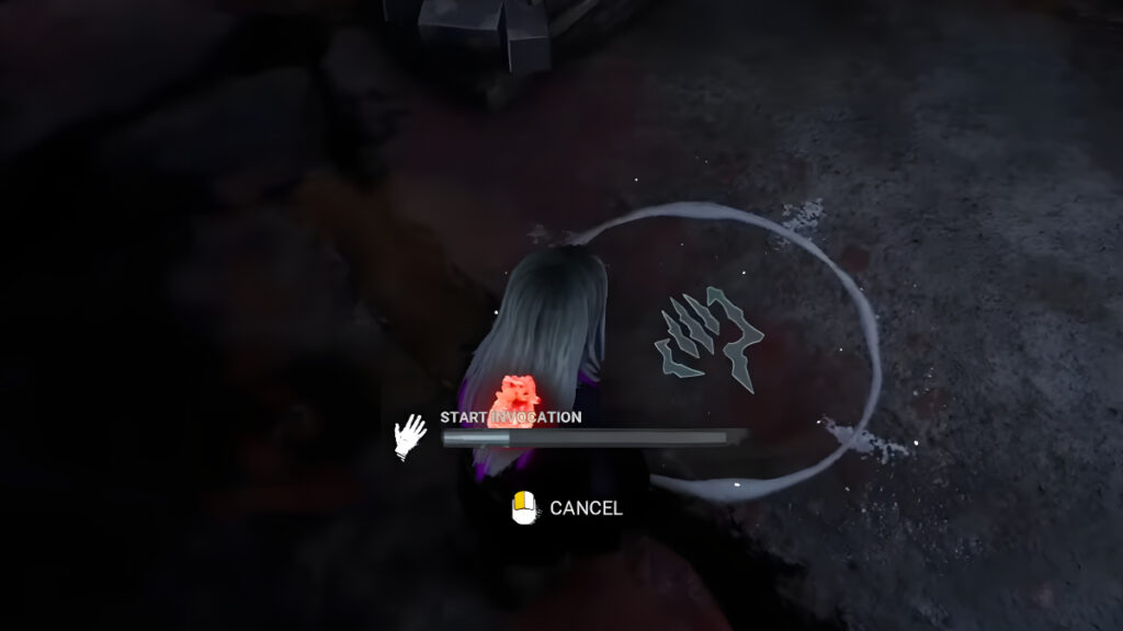 Sable Ward performs an Invocation Ritual in Dead by Daylight