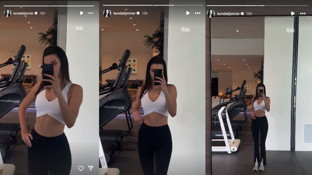 Kendall Jenner Flaunts Workout Gains in Sassy Sports Bra During Pre ...