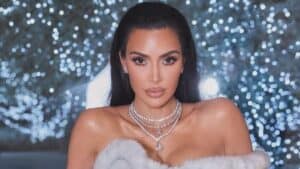 Kim Kardashian Jean Mugler white dress