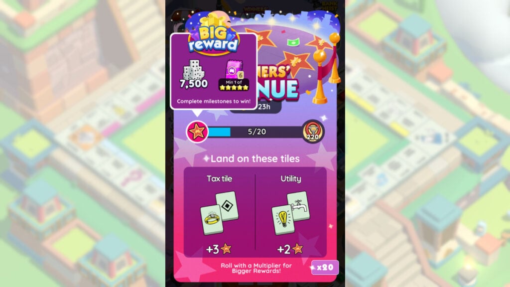 Monopoly Go Winner's Avenue Guide (All Event Rewards and Milestones)
