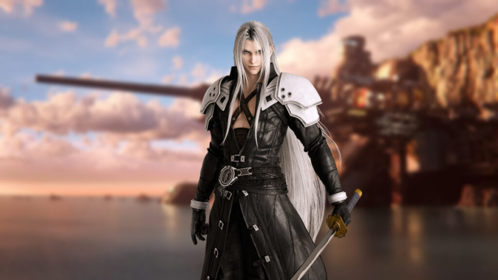 Sephiroth holding his sword